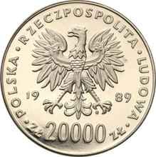 20000 Zlotych 1989 MW  ET "Fußball-WM 1990" (Probe)
