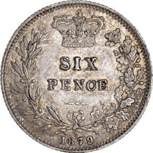Sixpence 1879   