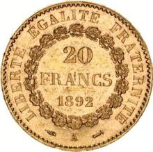 20 Francs 1892 A  
