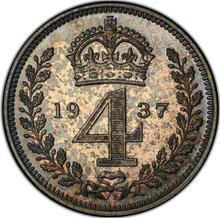4 Pence (1 grote) 1937   