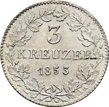 3 Kreuzer 1853   