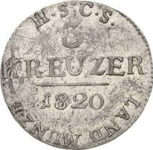 3 Kreuzer 1820  S 