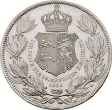 2 Thaler 1856 B   "25 years of government"