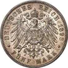 5 Mark 1898 F   "Würtenberg"