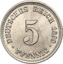5 Pfennig 1899 D  
