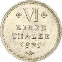1/6 Thaler 1821   
