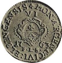 6 Groszy (Szostak) 1763  FLS  "Elbing"