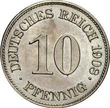 10 Pfennig 1908 E  