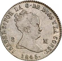 8 Maravedis 1845 Ja   "Wertangabe auf Vorderseite"