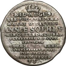 2 Grosz 1717  IGS  "On the death of Anna Sofia"