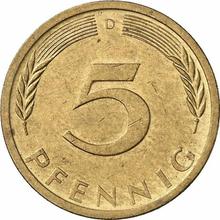 5 Pfennige 1971 D  