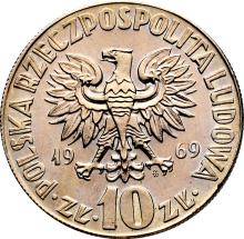 10 Zlotych 1969 MW  JG "Nicolaus Copernicus"