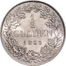 1/2 Gulden 1863   