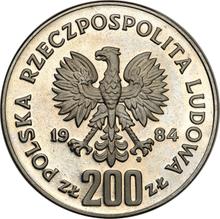 200 Zlotych 1984 MW   "Olympia Los Angeles 1984" (Probe)