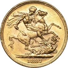 Sovereign 1887 M  WW "St. George"