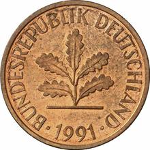 2 Pfennig 1991 A  
