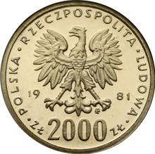 2000 Zlotych 1981 MW   "Wladyslaw I Herman" (Pattern)
