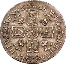 Sixpence 1698    "Third laureate bust"