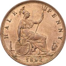 Halfpenny 1882 H  