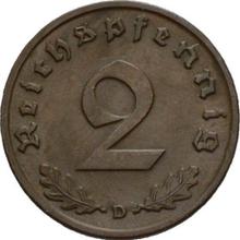 2 рейхспфеннига 1939 D  