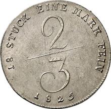 2/3 Thaler 1825   