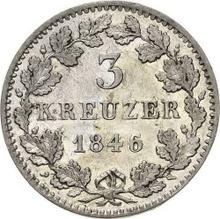3 Kreuzer 1846   
