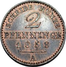 2 Pfennig 1858 A  