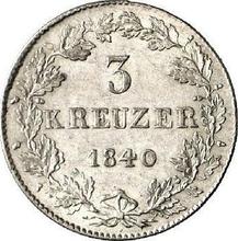 3 Kreuzer 1840   