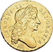 Five guineas 1680    "Second laureate bust"
