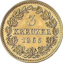 3 Kreuzer 1866   