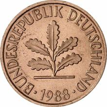 2 Pfennig 1988 D  