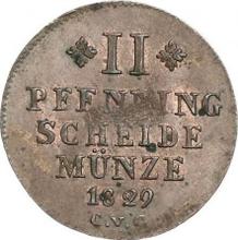 2 fenigi 1829  CvC 