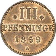 3 Pfennig 1859 A  