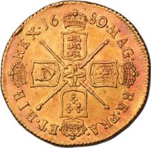 Two guinea 1680    "Second laureate bust"