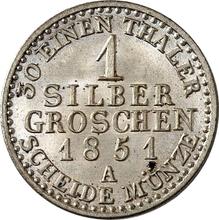 Silber Groschen 1851 A  