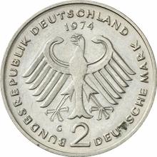 2 marki 1974 G   "Konrad Adenauer"