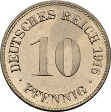 10 Pfennig 1916 D  