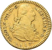 2 Escudos 1817 So FJ 