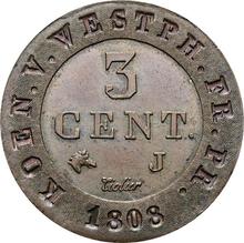 3 Centimes 1808 J  