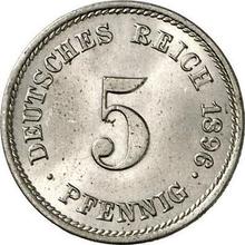 5 Pfennig 1896 J  