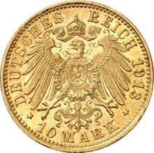 10 Mark 1913 F   "Wurtenberg"