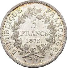 5 francos 1876 A   "Hércules"