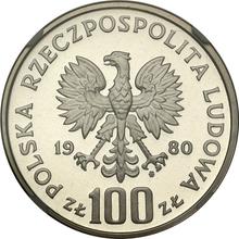 100 złotych 1980 MW   "XXII Letnie Igrzyska Olimpijskie - Moskwa 1980"