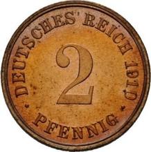 2 Pfennig 1910 D  