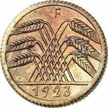 5 Rentenpfennig 1923 F  