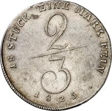 2/3 Thaler 1825   