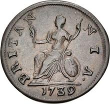 Farthing 1739    "Young Head"