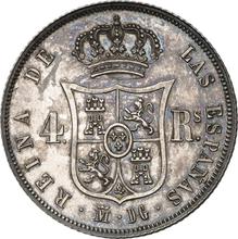 4 Reales 1848 M DG 