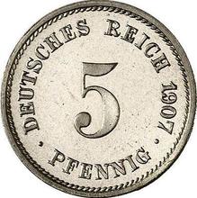 5 Pfennig 1907 G  