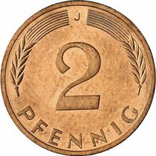 2 Pfennig 1974 J  